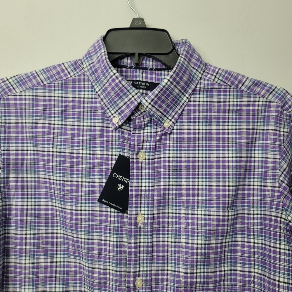 Cremieux Classics Plaid Lavender Long-Sleeve Shirt